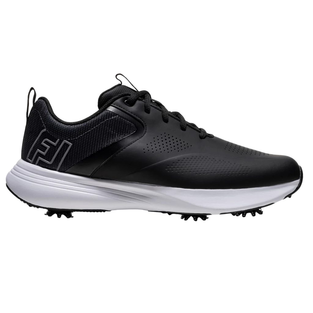 FootJoy Mens Qualifier Golf Shoes Black/White/Grey 57214